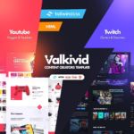 👾Drum roll… I’m happy to let you know that Valkivid Tailwind CSS template has been approved on ThemeForest! This template is made for a streamer, vlogger, youtuber, or any video content creator! Link in the bio 👆